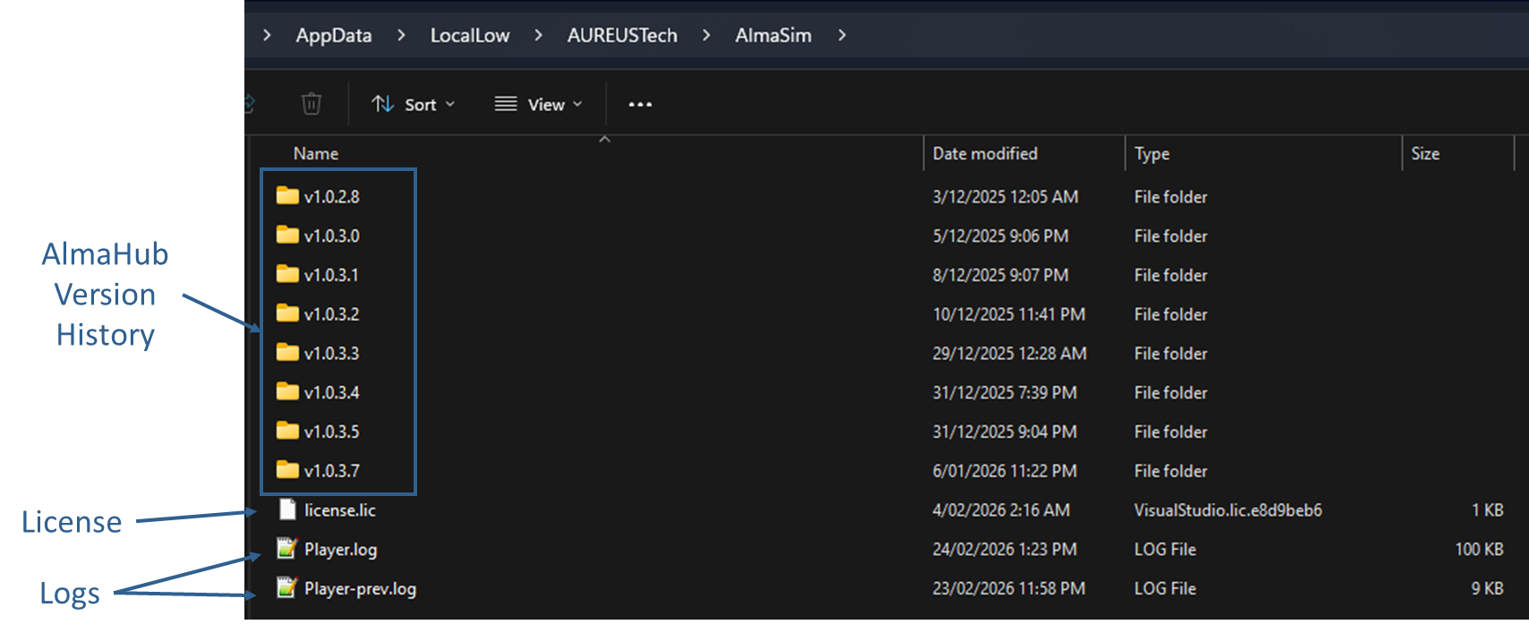 AlmaSim Files